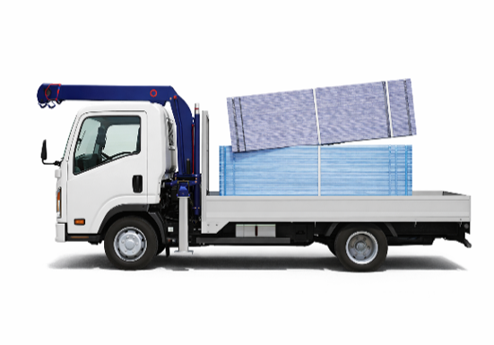 荷崩れでフォークが差し込めない状態はNG
